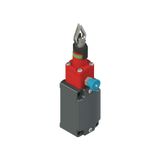 Rope safety switch with reset for emergency stop