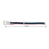 Connection connector of RGB LED strips 10 mm, 4 pins, length 2 meters, 22AWG, max. 3 A
