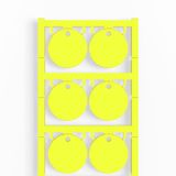 ClipCard, Device markers, 30 x 30 mm, With hole, yellow