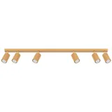 MOVABLE SPOTLIGHTS ON A GOLD CEILING STRIP FOR DINING ROOM, CARBON SERIES