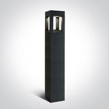 ANTHRACITE BOLLARD 90cm 22W CW IP65 230V