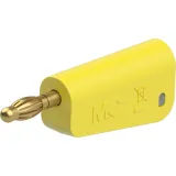 4 mm plug, solder connection, 2.5 mm², yellow, 64.1043-24