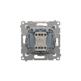 HDMI 2.1 socket + computer socket RJ45 cat.6, module, matt aluminum, HDMI Standard: HDMI 2.1