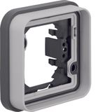 Frame 1gang for flush-mounted installation, with sealing, W.1, light g