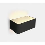 BLACK WALL LIGHT LED 6W WW IP20 230V