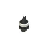 Short handle selector, 2 positions black with marking