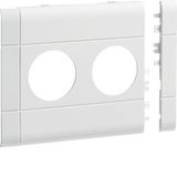 Frontplate 2-gang socket BRA/H/S 120 pw