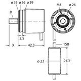 Absolute Rotary Encoder - Multiturn Industrial Line   RM-46S8S-3C24B-CT 1M
