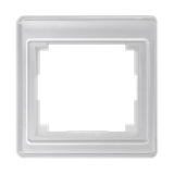 cover frame SL500 silver 1-fold