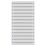 Installation insert 4-39L complete, 13 rows, plastic