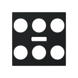 Cover plate - KNX 3-gang sensors with IR - 2M - Matt Black