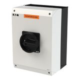 P3 Insulated enclosure, 80 A,Surface mounting, 3 pole, Form I5-SI, Bla