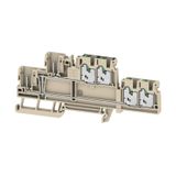 Pluggable terminal, SNAP IN, dark beige, 2.5 mm², 24 A, 800 V, Number 