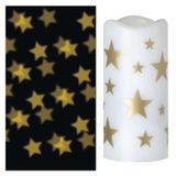 LED Projector Stars, 3x AAA / USB, Warm White IP20