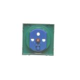 Rotary-push dimmer, cream white/electro white