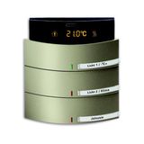 Busch-triton® sensors for KNX, Busch-triton®., Bedienelement 3/6fach, MF/IR/RTR, palladium