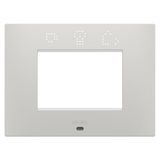 EGO SMART PLATE - IN PAINTED TECHNOPOLYMER - 3 MODULES - CLAY - CHORUSMART