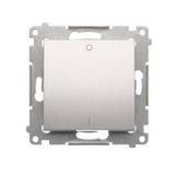 Two-pole switch, (module), 16AX, Screw, Silver matt, metalic
