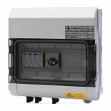 DC stringbox with release coil, IN 2_strings / 1_OUT 1000V