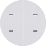 Push-button 2gang, + RGB LED, internal temp. sensor, KNX - R.1/R.3, p.