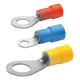 Insulated ring cable lug, 0.5-1.0 mm², AWG 20 to 18, 10.5 mm, red, 62010