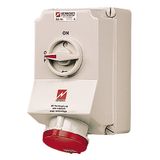 Mennekes Wall mounted recipe, 63A5p6h400V, IP44 5959A