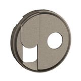 TV + RJ SOCKET ROCKER TITANIUM