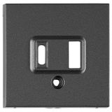 USB charging port cover A+C, anthracite