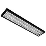 MODUS AREL6000, 2x LED, 1545mm,  bright AL louvre , ceiling/pendant, LED 840, NONSELV 350mA DALI, black