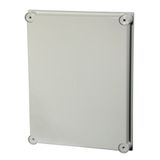 Cover Polycarb. grey f. IG706113, 400x300x40 mm,halogen free