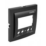 COV PLATE F/TWO CIRC DIG TIME SWITCH MATTE BK