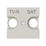 Cover plate for TV-R/SAT - 2M - Dune