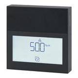 QFA2261D/BK - Room sensor, active, temperature & anti-contamination relative humidity, display, black