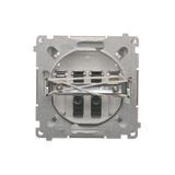 IP54 single socket outlet with earthing and shutters - white flap, white, 16A