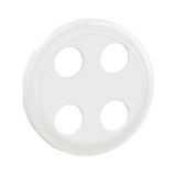 DOUBLE BINDING POST 2OUTLETS ROCKER WHITE