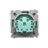Double fiber optic sockets, white