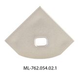 Terminal for RT with hole, silver color, 1 pc