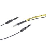 Fiber optic sensor head, diffuse, M3 cylindirical axial, R1 flexible f E32 1459M