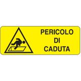 Rectangular danger sign - 350 x 125 mm
