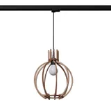 HANGING LAMP 3 PHASE ARANCIA NATURAL WOOD E27 4000K 7.5W 690LM