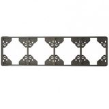 FOUR-GANG HORIZONTAL FRAME GRAPHITE