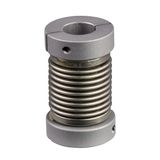 Shaft coupling - for encoder - homokinetic with bellows Ø 12 to 12 mm