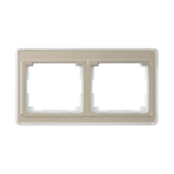 cover frame SL500 gold bronze 2-fold hor.