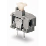 Stackable PCB terminal block push-button 1.5 mm² light green