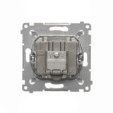 Two-pole switch, (module), 16AX, Screw, Bronze matt, metalic