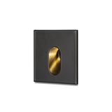 MEMPHIS SQ wall recessed black 230V LED 3W 60° 3000K