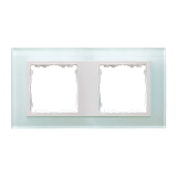 Double frame, glass, Plain / White