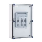 Fuse switch enclosure with XNH size 2, 3-pole
