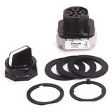 Allen-Bradley, 800H-JRN2KC1, 30.5mm Type 4/4X/13 3 Pos. Sel. Switch-Non-Illum., No Knob, Std. Knob Maint.