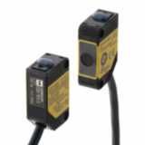 Photoelectric sensor, rectangular housing, through-beam, red LED, PLc, E3ZS6001D